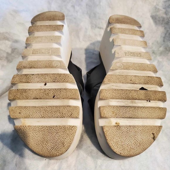 Aldo Noveglia Platform Sandals Black and White VERY GOOD with Box made in Italy - Picture 5 of 10